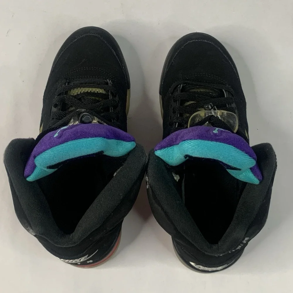 Nike Kids Jordan 5‎ Retro CZ2989-001 Black Red Sneaker Shoes Size 6.5Y
